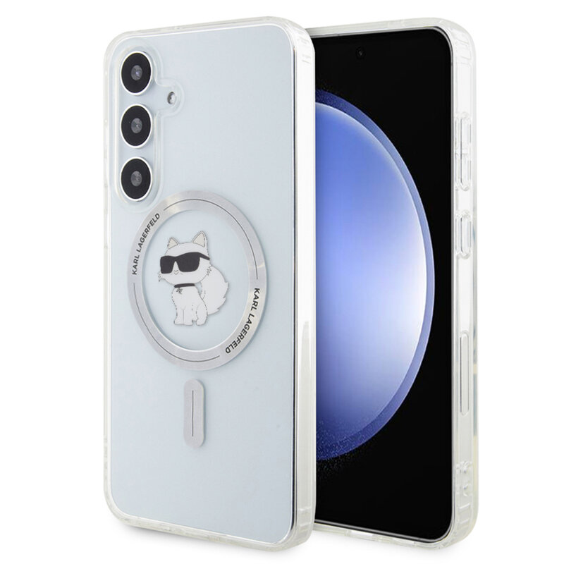 Husa Samsung Galaxy S24 Plus Karl Lagerfeld IML MagSafe, Choupette, transparent, KLHMS24MHFCCNOT