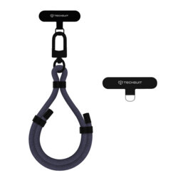Snur pentru telefon Techsuit Rope Wrist Strap RWS1-01, negru frost