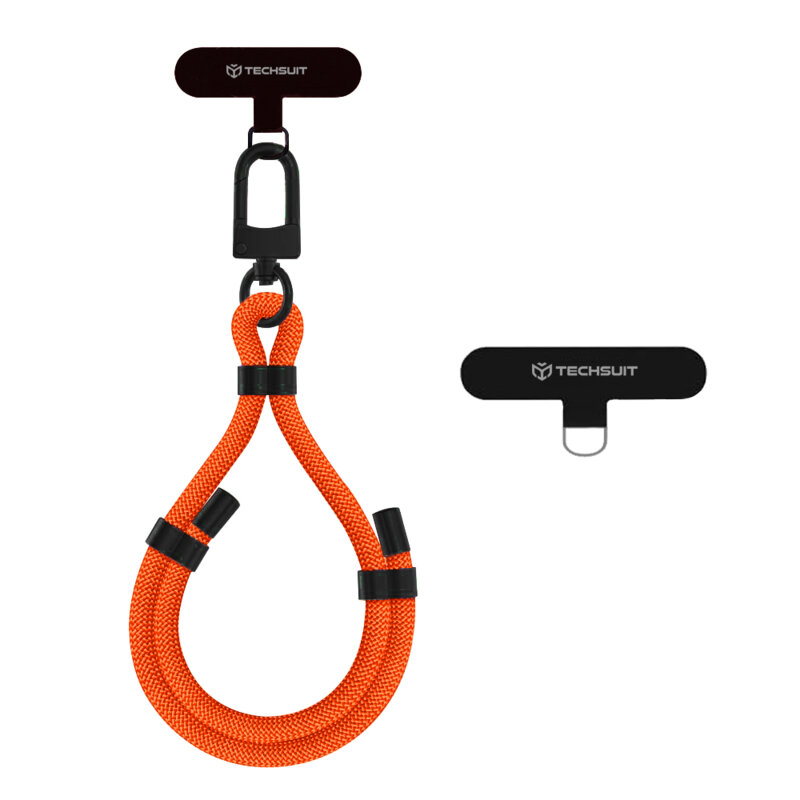 Snur pentru telefon Techsuit Rope Wrist Strap RWS1-50-62, portocaliu