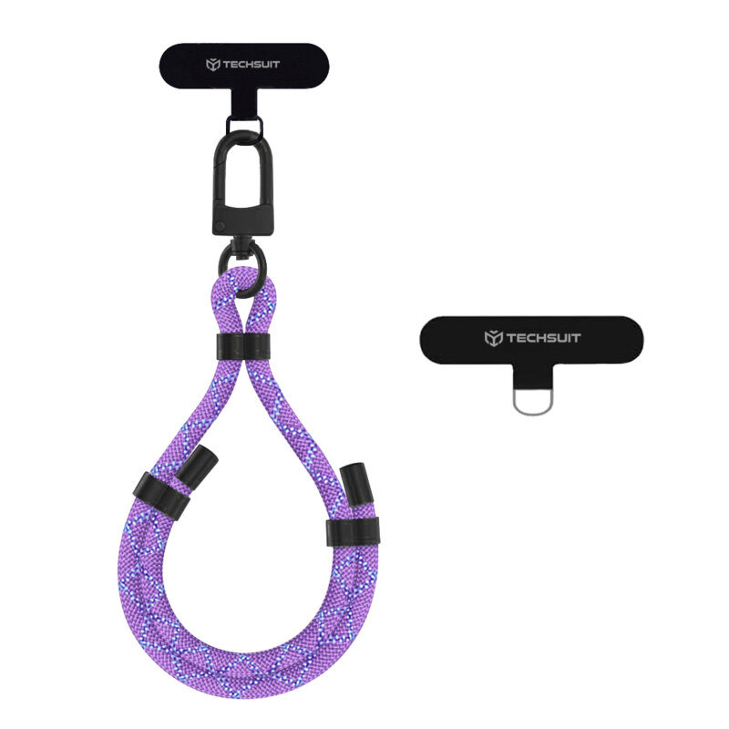 Snur pentru telefon Techsuit Rope Wrist Strap RWS1-11, mov