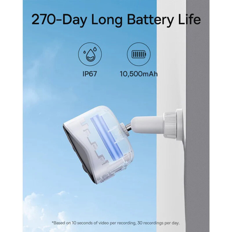 Camera securitate 2K exterior Baseus, 10.500mAh, S0TZ002130