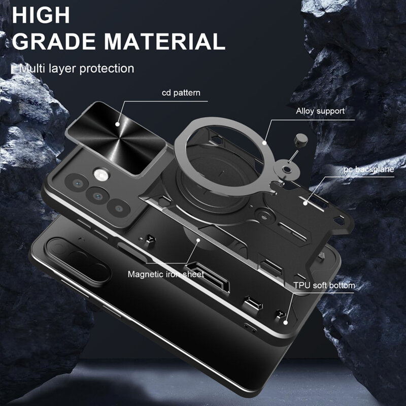 Husa Samsung Galaxy A26 5G Techsuit CamGuard Pro, roz auriu