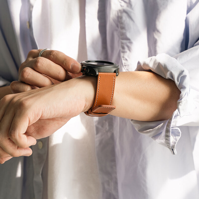 Curea Suunto 9 Baro Ringke Leather One Basic Bold, Brown