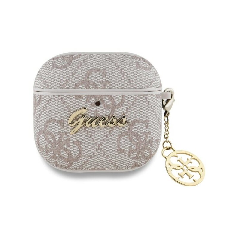 Husa Apple AirPods 4 Guess 4G Charm Collection, roz, GUA4G4GSMP