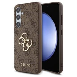Husa originala Guess Samsung Galaxy S24 FE Hardcase 4G Big Logo, maro, GUHCS24FE4GMGBR