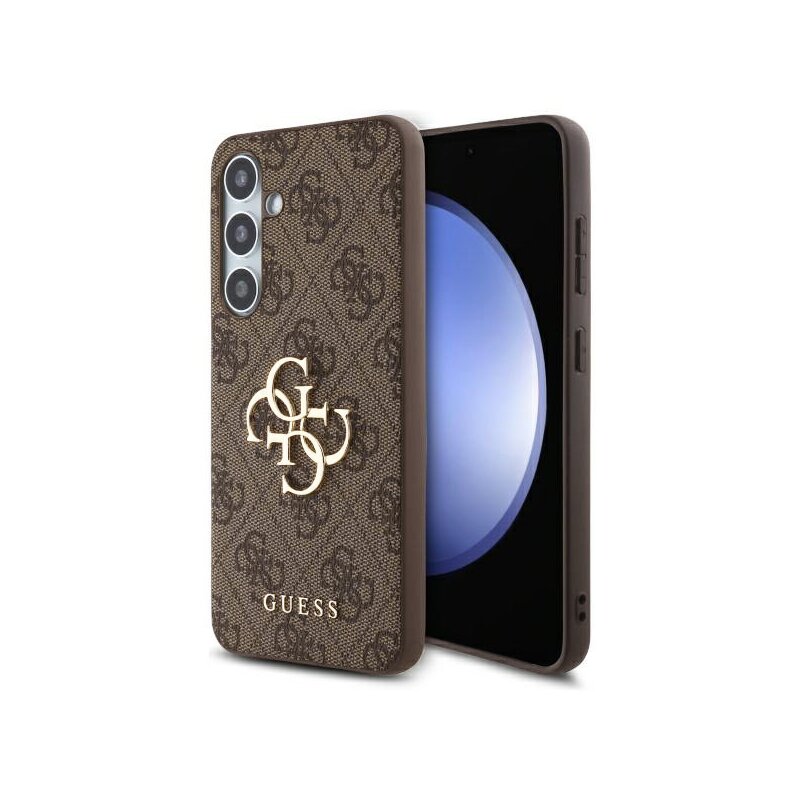 Husa originala Guess Samsung Galaxy S24 FE Hardcase 4G Big Logo, maro, GUHCS24FE4GMGBR