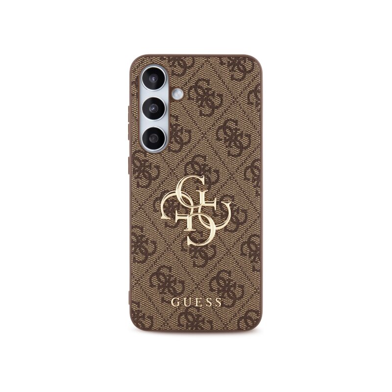 Husa originala Guess Samsung Galaxy S24 FE Hardcase 4G Big Logo, maro, GUHCS24FE4GMGBR