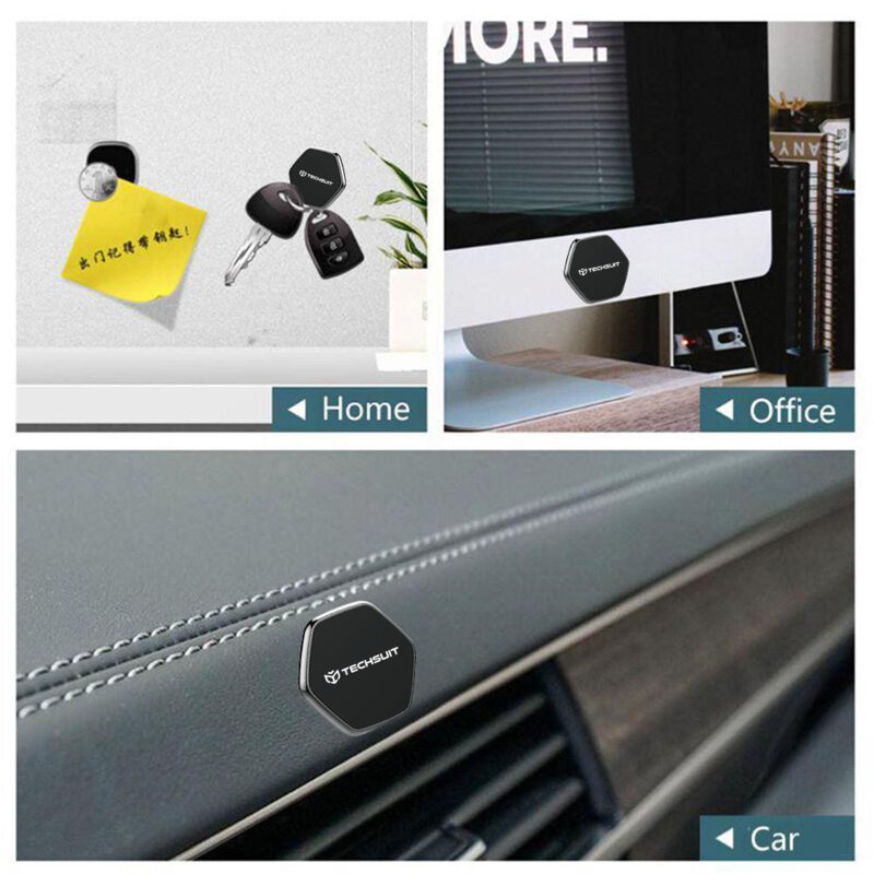 Suport telefon magnetic cu adeziv pentru bord, birou Techsuit, HOLD210-C