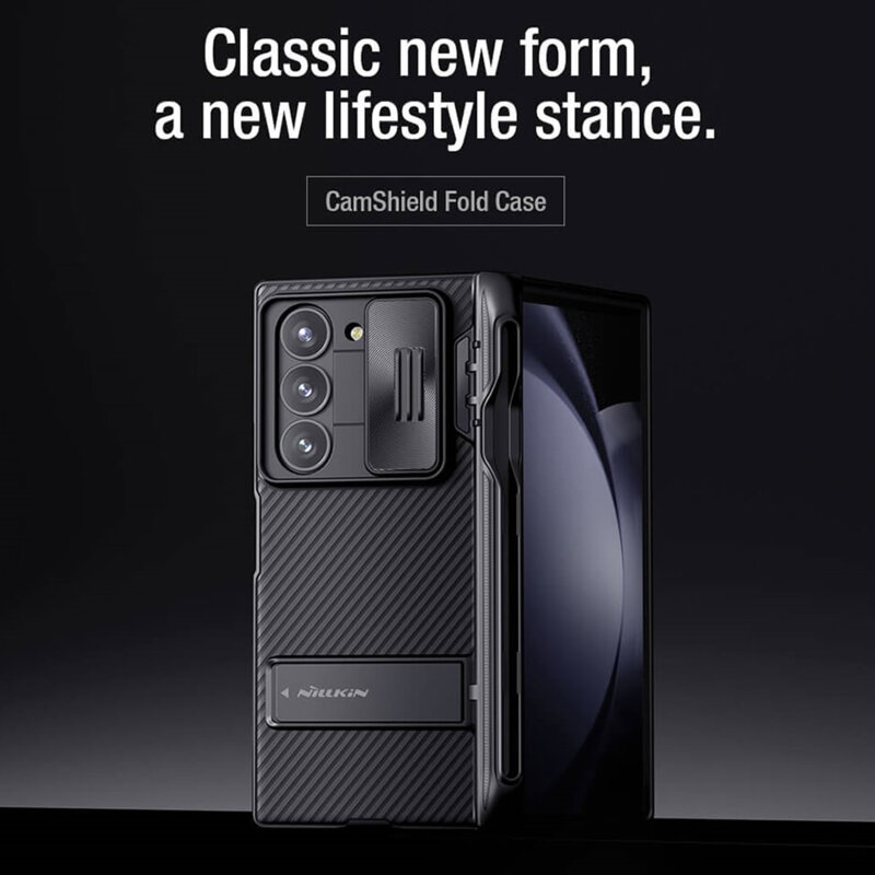 Husa Samsung Galaxy Z Fold6 Nillkin CamShield Pro Pen, negru
