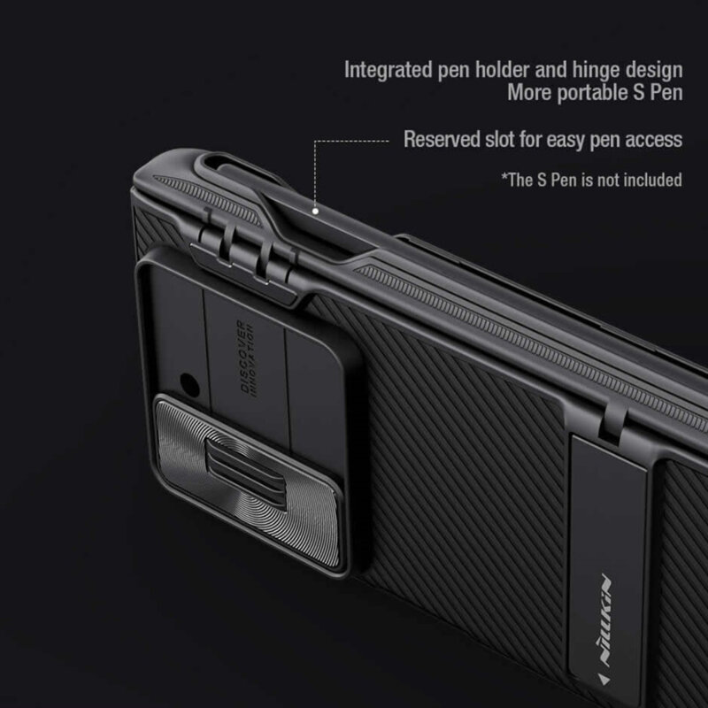 Husa Samsung Galaxy Z Fold6 Nillkin CamShield Pro Pen, negru