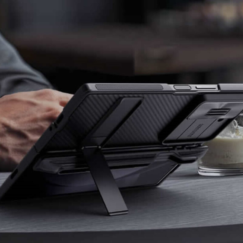 Husa Samsung Galaxy Z Fold6 Nillkin CamShield Pro Pen, negru