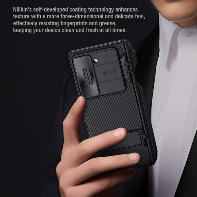 Husa Samsung Galaxy Z Fold6 Nillkin CamShield Pro Pen, negru