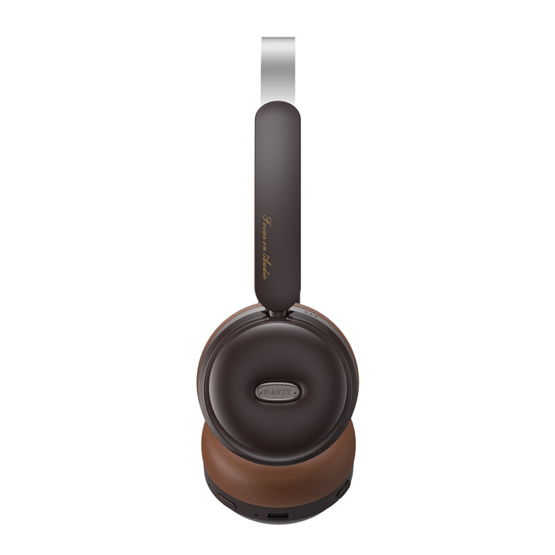 Casti Bluetooth V5.4 On-ear, 400mAh Havit H616BT, maro