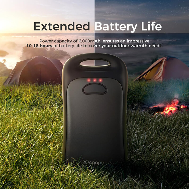 Incalzitoare corporale IP45 Ocoopa, 2x 3000mAh, UT3061-BK