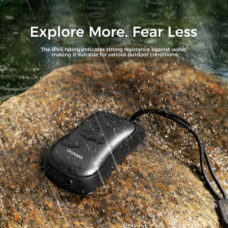 Incalzitoare corporale IP45 Ocoopa, 2x 3000mAh, UT3061-BK