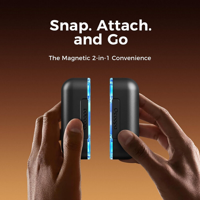 Incalzitoare maini power bank RGB Ocoopa, 2x 5000mAh, UT4103-BK