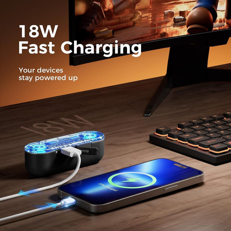 Incalzitoare maini power bank RGB Ocoopa, 2x 5000mAh, UT4103-BK