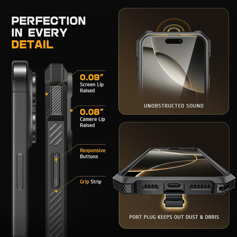 Husa iPhone 16 Pro Supcase Unicorn Beetle Defender MagSafe, verde