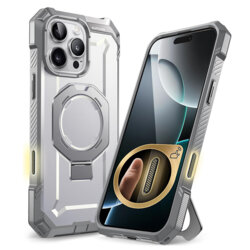 Husa iPhone 16 Pro Supcase Unicorn Beetle Defender MagSafe, alb