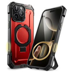 Husa iPhone 16 Pro Supcase Unicorn Beetle Defender MagSafe, rosu