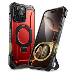 Husa iPhone 16 Pro Max Supcase Unicorn Beetle Defender MagSafe, rosu
