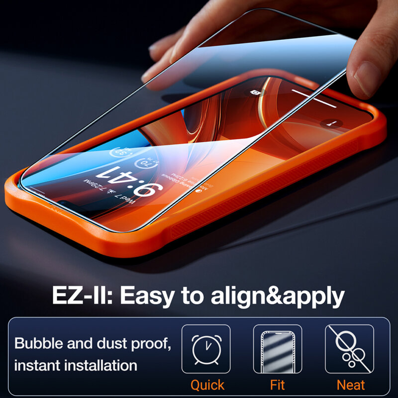 Folie sticla iPhone 15 Pro Max Torras GlassGo Epic Privacy, negru