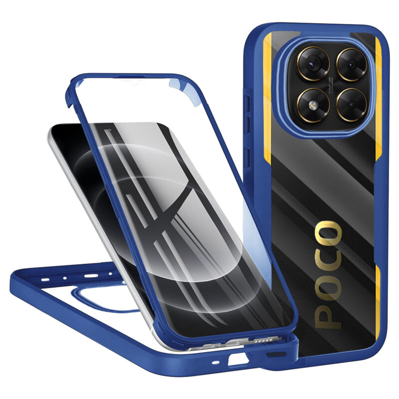 Husa 360° Xiaomi Poco X7 Techsuit ColorVerse, albastru