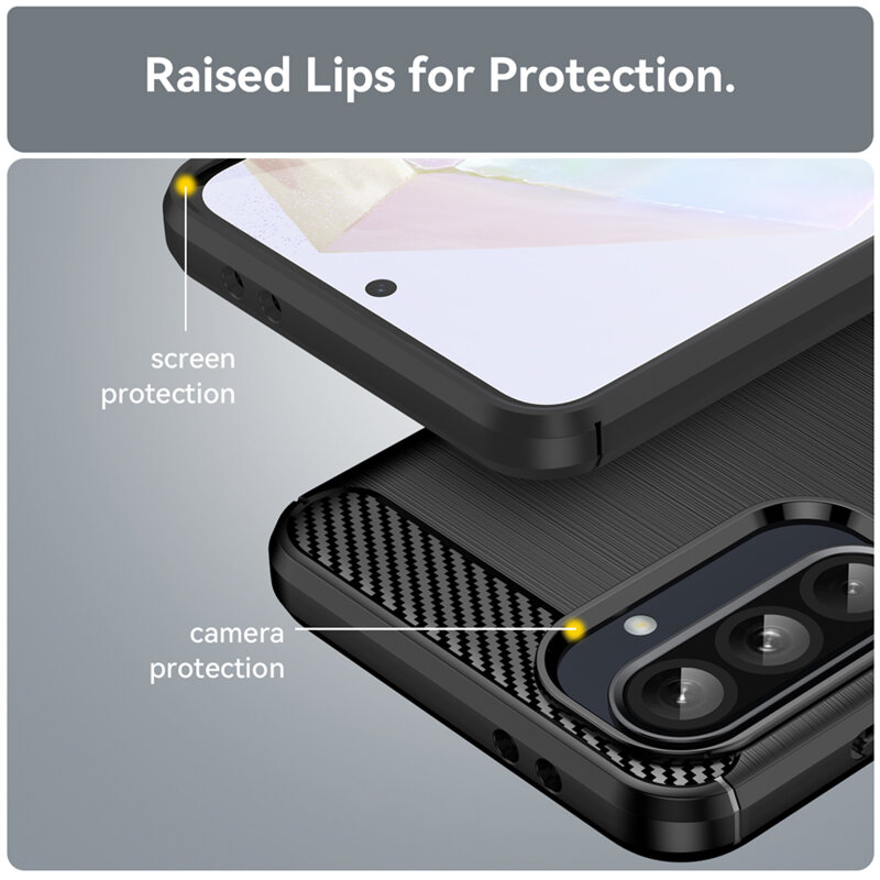 Husa Realme GT 7 Pro Techsuit Carbon Silicone, albastru