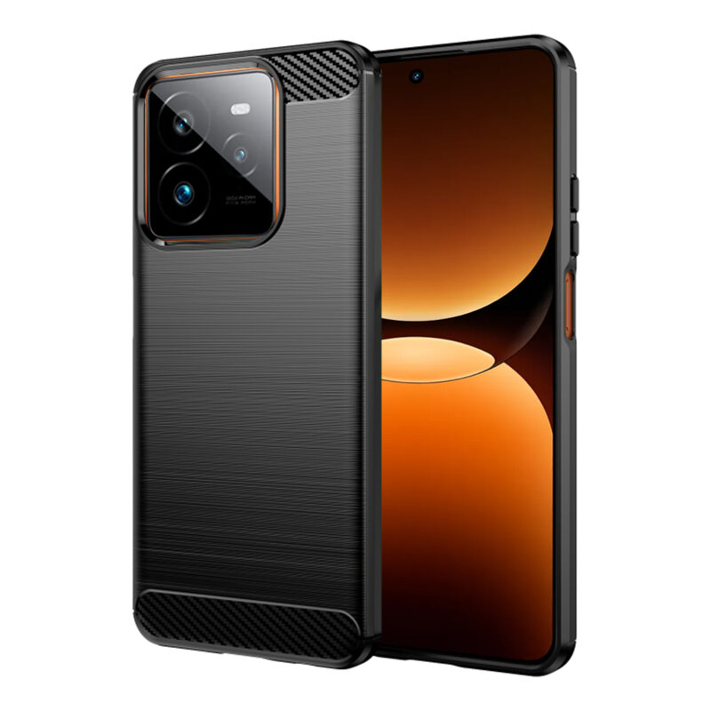 Husa Realme GT 7 Pro Techsuit Carbon Silicone, negru