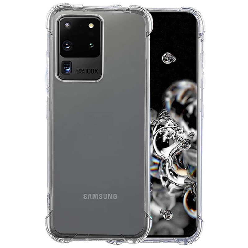 Husa Samsung Galaxy S20 Ultra Techsuit Shockproof Clear Silicone, transparenta