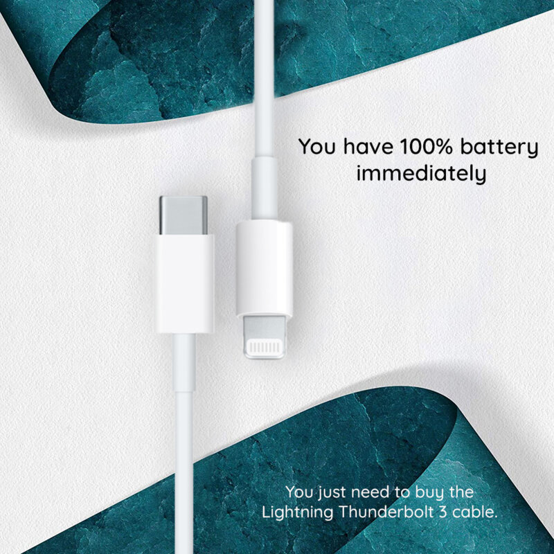 Cablu de date USB-C la Lightning Apple A2441, MQGH2ZM/A original, 2m, blister