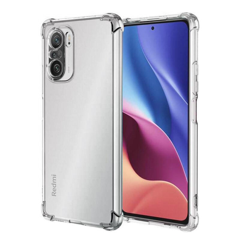 Husa Xiaomi Poco F3 Techsuit Shockproof Clear Silicone, transparenta