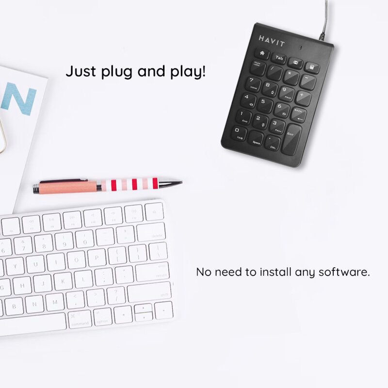 Tastatura numerica cu 23 de taste Havit KB223, negru