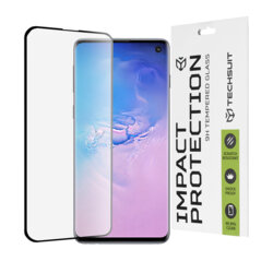 Folie sticla Samsung Galaxy S10 Techsuit 111D Full Glue Full Cover, negru