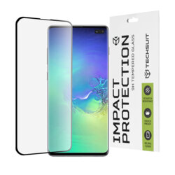 Folie sticla Samsung Galaxy S10 Plus Techsuit 111D Full Glue Full Cover, negru