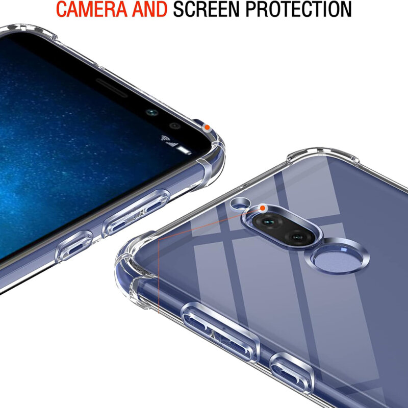 Husa Huawei Mate 10 Lite Techsuit Shockproof Clear Silicone, transparenta