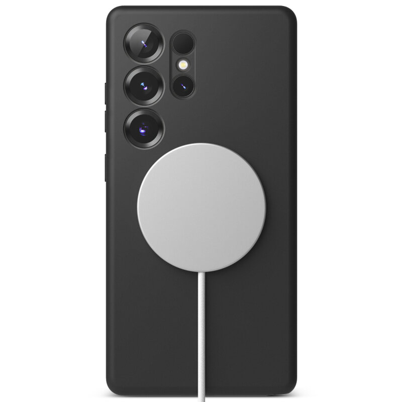 Husa Samsung Galaxy S25 Ultra Ringke Silicone Magnetic MagSafe, negru