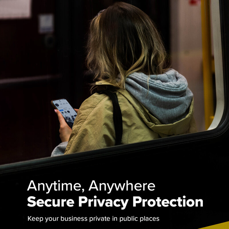 [Pachet 2x] Folie sticla Samsung Galaxy S25 Plus Ringke Easy Slide Privacy Tempered Glass, negru