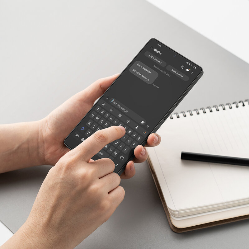 [Pachet 2x] Folie sticla Samsung Galaxy S25 Ultra Ringke Easy Slide Tempered Glass, transparenta