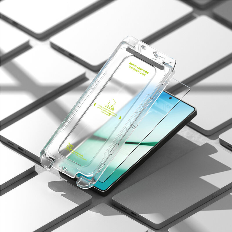 [Pachet 2x] Folie sticla Samsung Galaxy S25 Plus Ringke Easy Slide Tempered Glass, transparenta