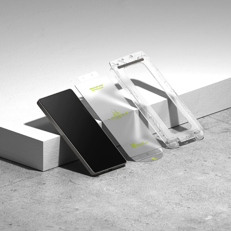 [Pachet 2x] Folie sticla Samsung Galaxy S25 Plus Ringke Easy Slide Tempered Glass, transparenta