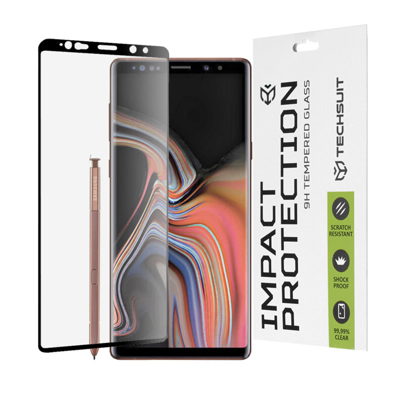 Folie sticla Samsung Galaxy Note 9 Techsuit 111D Full Glue Full Cover, negru