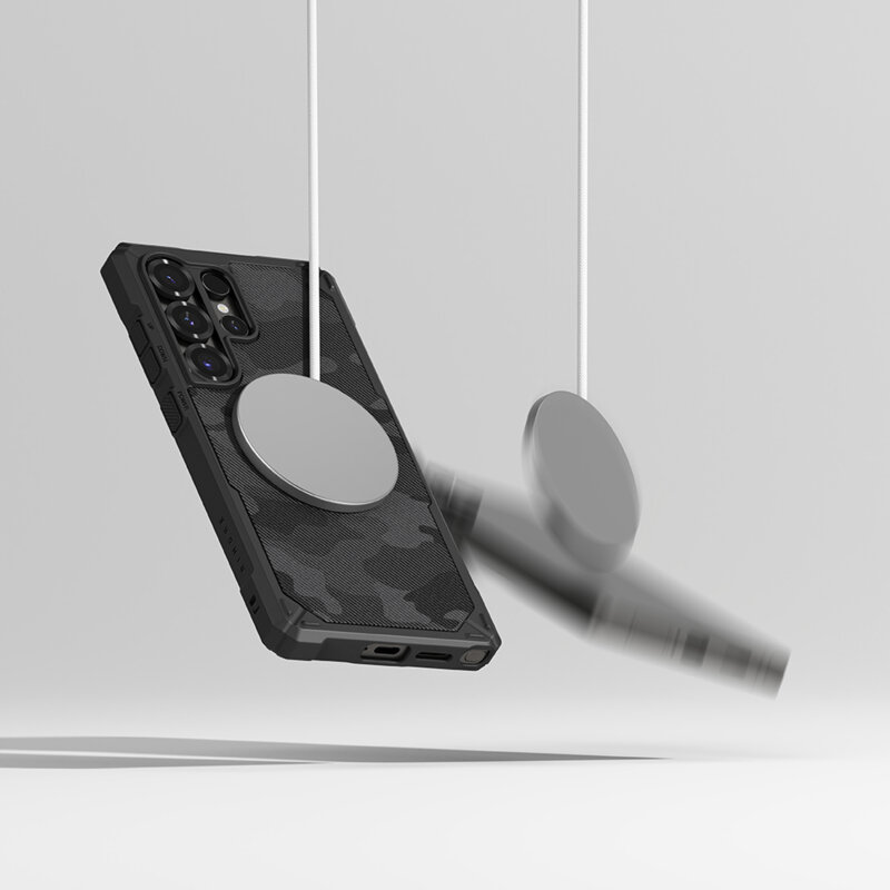 Husa Samsung Galaxy S25 Ultra Ringke Rugged Gear MagSafe, negru