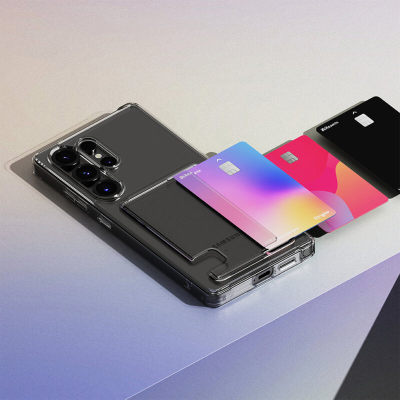 Husa Samsung Galaxy S25 Ringke Fusion Card , transparenta