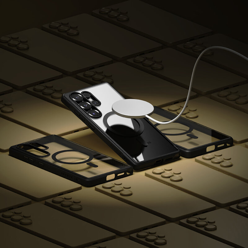 Husa Samsung Galaxy S25 Ultra Ringke Fusion Bold MagSafe, negru