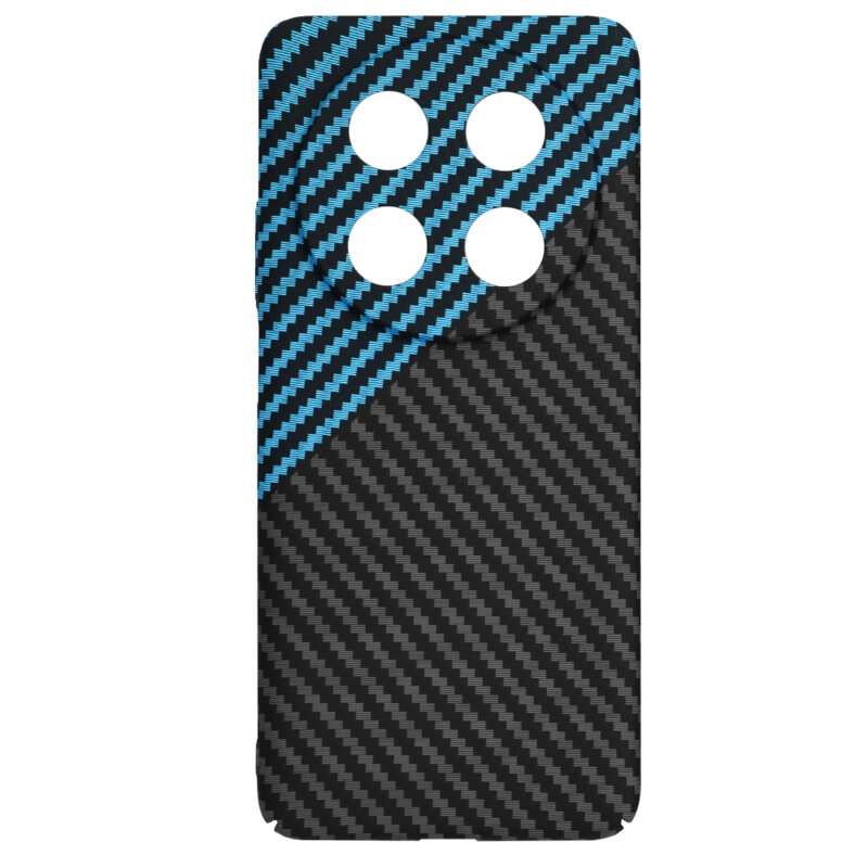 Husa Huawei nova 13i Techsuit Carbonite FiberShell, bleu