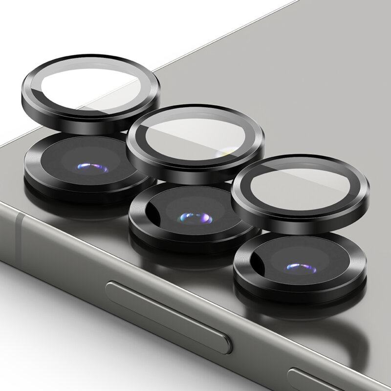 Folie sticla camera Samsung Galaxy S25 Ringke Camera Lens Frame, negru