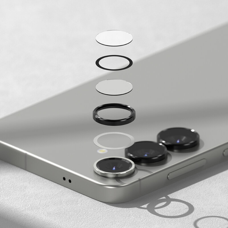 Folie sticla camera Samsung Galaxy S25 Ringke Camera Lens Frame, negru
