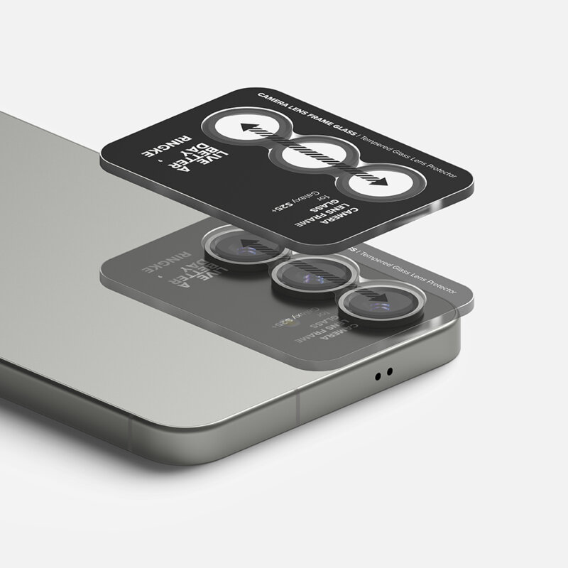 Folie sticla camera Samsung Galaxy S25 Ringke Camera Lens Frame, negru