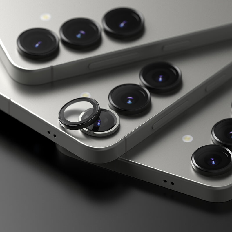 Folie sticla camera Samsung Galaxy S25 Ringke Camera Lens Frame, negru